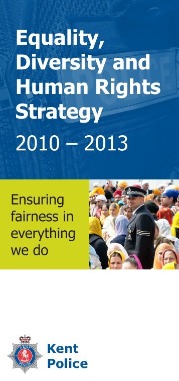 leaflet explaining the strategy - Kent Police