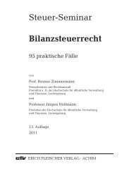 Steuer-Seminar Bilanzsteuerrecht