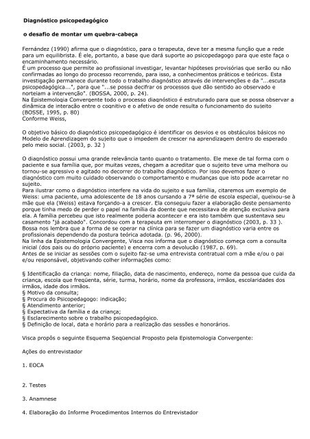 Diagnostico psicopedagogico