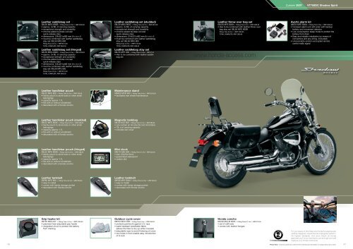 Accessories COMPLETE - Doble Motorcycles