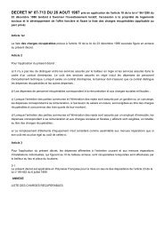 DECRET N° 87-713 DU 26 AOUT 1987 pris en ... - Habitat du Gard