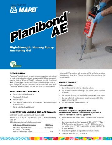 Planibond AE Planibond AE - Northland Construction Supplies