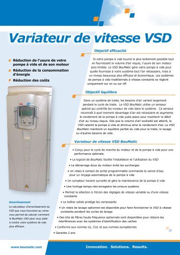 Variateur de vitesse VSD - BouMatic