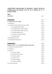 Analisi della comunicazione tra pediatra e madre attraverso l ...