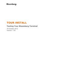 TOUR INSTALL - Bloomberg