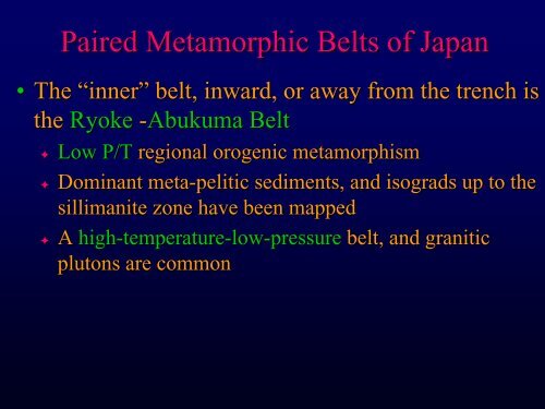 Chapter 21: Metamorphism - Faculty web pages