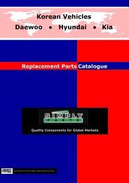 Korean Vehicles Daewoo Hyundai Kia - Simply-Parts