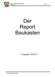 Der Report Baukasten - SVWS-NRW