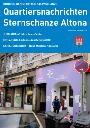 Quartiersnachrichten Sternschanze Altona