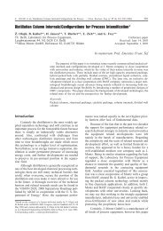 Distillation Column Internals/Configurations for Process ... - pierre