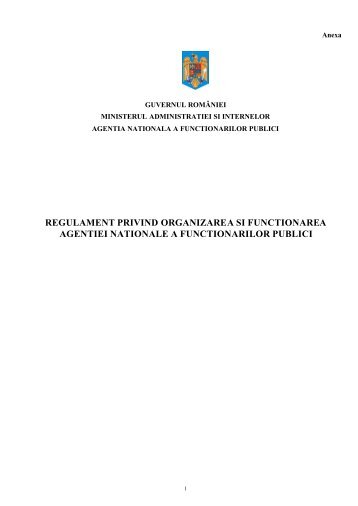 ROF 2011 - Agentia Nationala a Functionarilor Publici