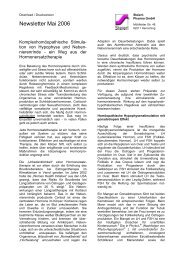 Newsletter Mai 2006 - Steierl-Pharma GmbH