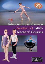 Grade 1-3 teachers course booklet - Royal Academy of Dance