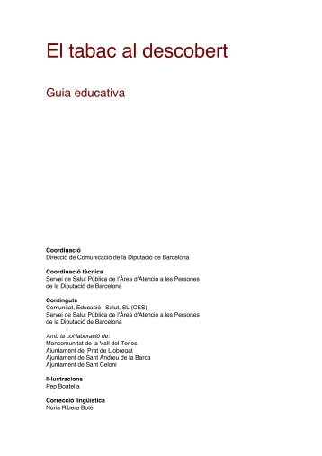 Guia educativa - El tabac al descobert - DiputaciÃ³ de Barcelona