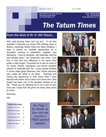 Read more - Tatum Surgical Inc.