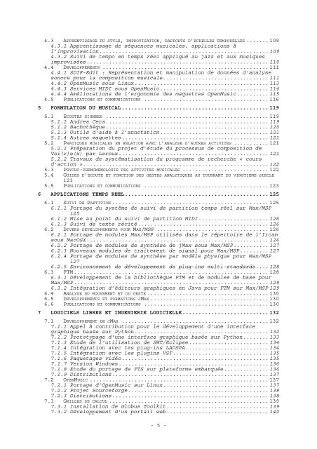 RAPPORT D'ACTIVITÃ 2003 - WWW Ircam