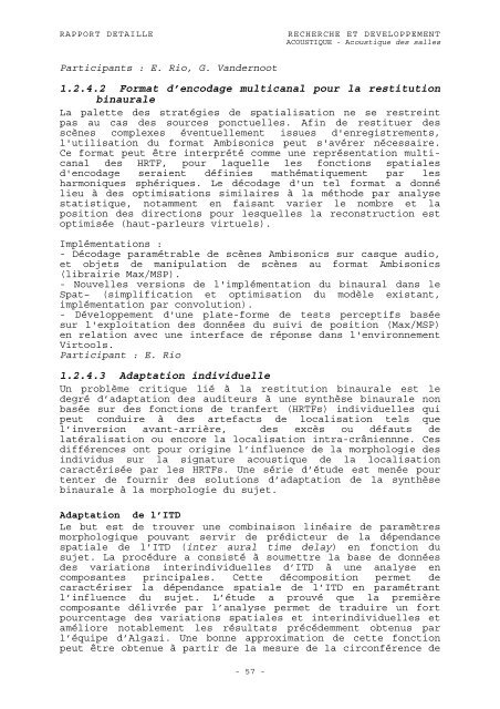 RAPPORT D'ACTIVITÃ 2003 - WWW Ircam