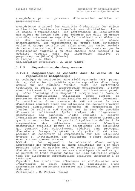 RAPPORT D'ACTIVITÃ 2003 - WWW Ircam