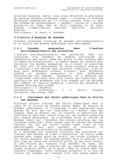 RAPPORT D'ACTIVITÃ 2003 - WWW Ircam