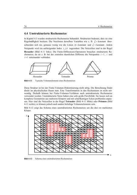 4.4 Unstrukturierte Rechennetze