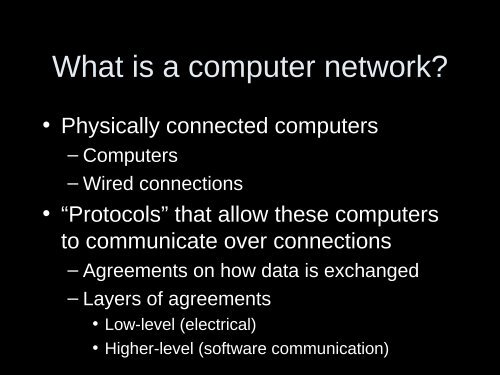 The Internet and the Web - Bryn Mawr Computer Science - Bryn ...