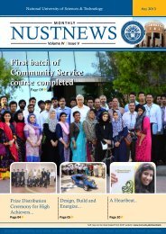 NUSTNEWS May-2013 - National University of Science and ...