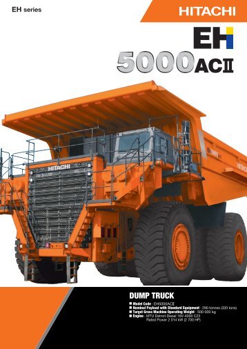 DUMP TRUCK - Hitachi Construction Machinery