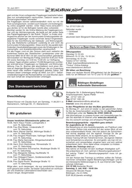 Publ steinenbronn Issue kw24 Page 1