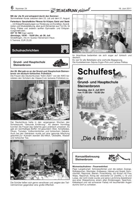 Publ steinenbronn Issue kw24 Page 1