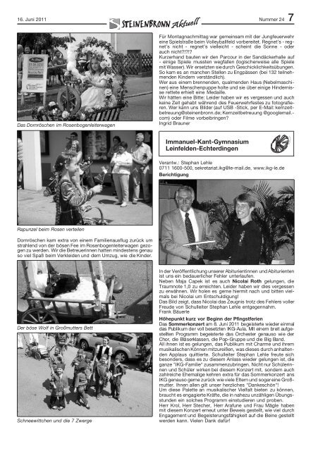 Publ steinenbronn Issue kw24 Page 1