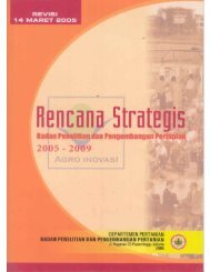 eBook RENCANA STRATEGIS BADAN LITBANG PERTANIAN 2005 ...