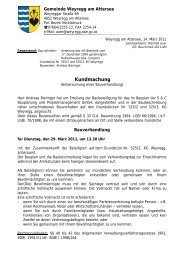 Kundmachung - Weyregg am Attersee