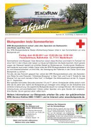 Blutspenden trotz Sommerferien - Steinenbronn