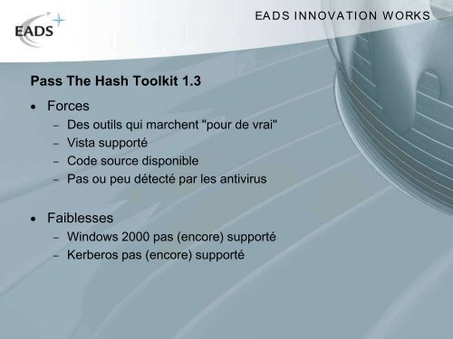 Pass The Hash Toolkit 1.3 - OSSIR