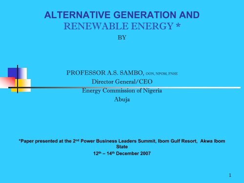 View - Energy commission of Nigeria