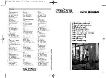 Serie 860/870 - Steinel