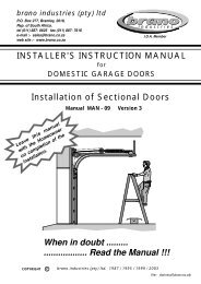 Door Installation - Brano Industries