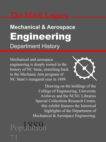 distinguished history - Department of Mechanical and Aerospace ...