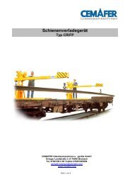 SchienenverladegerÃ¤t Typ CR/FP - Cemafer GmbH