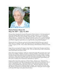 Sister Marie Patrice Hoare - Loretto Community