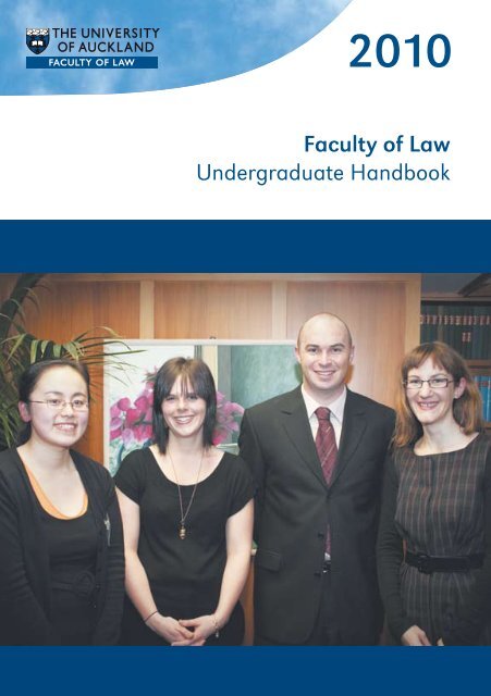 Faculty of Law Undergraduate Handbook - Faculty of Law - The ...