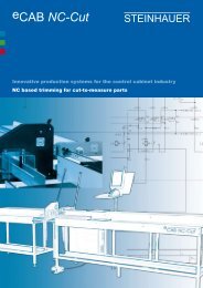 eCAB NC-Cut - Steinhauer Elektromaschinen AG