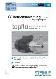 3. wartung - Steinle Industriepumpen GmbH