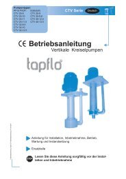 Betriebsanleitung - Steinle Industriepumpen GmbH