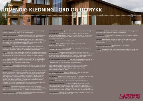 SETTE OPP UTVENDIG KLEDNING - Bergene Holm