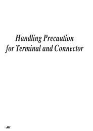 Handling Precaution for Terminal and Connector (PDF)