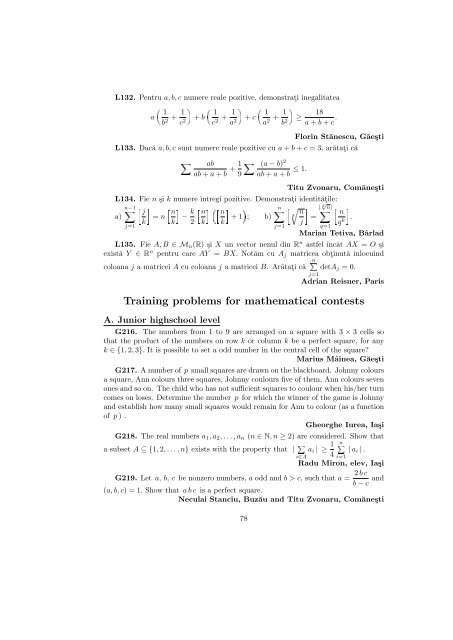 Revista (format .pdf, 2.3 MB) - RECREAÅ¢II MATEMATICE