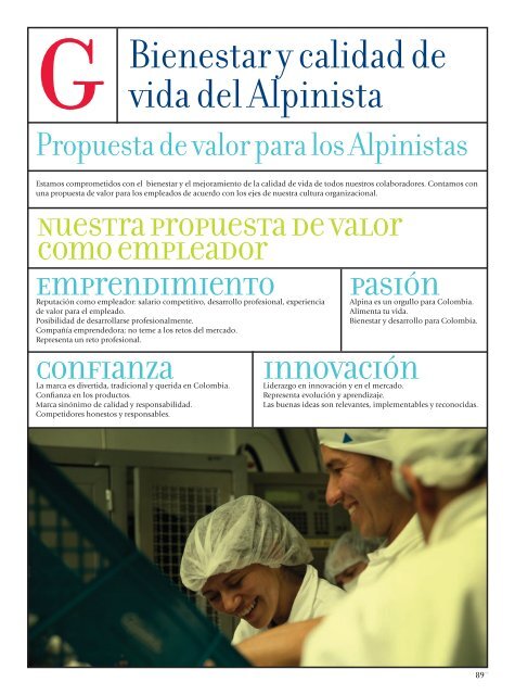 Informe de Sostenibilidad 2008 - Alpina