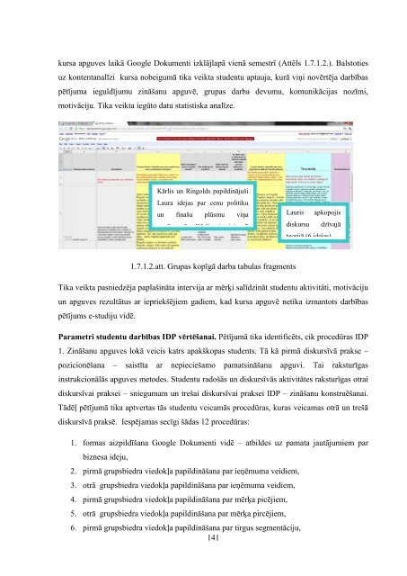 IzglÄ«tÄ«bas darbÄ«bas pÄtÄ«jums e-studiju vidÄ - LiepÄjas UniversitÄte