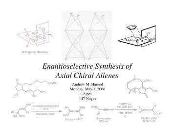 Enantioselective Synthesis of Axial Chiral Allenes - The Stoltz Group